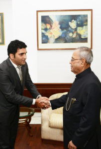 With former President of India Late Shri Pranab Mukherjee